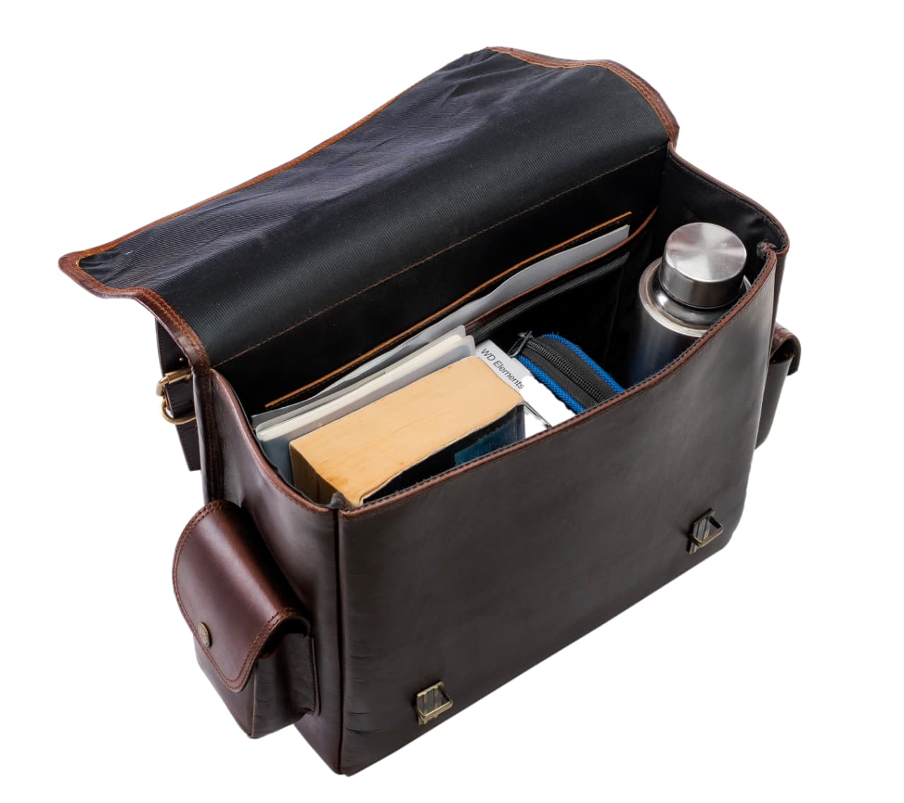 TharLion Vintage Pure Leather Motorcycle Saddlebag – Handcrafted Heritage on Every Ride