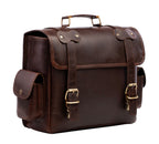 TharLion Vintage Pure Leather Motorcycle Saddlebag – Handcrafted Heritage on Every Ride