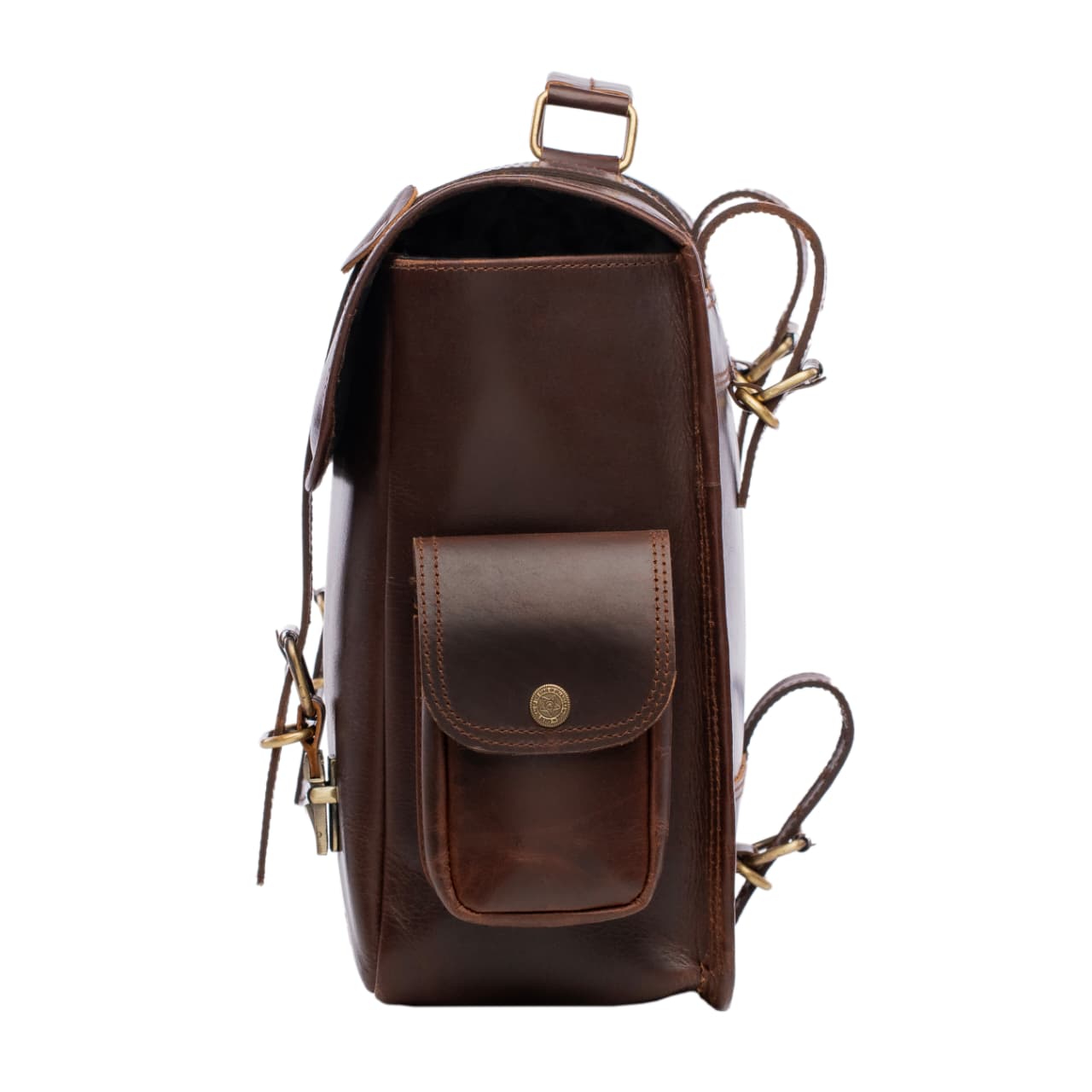 TharLion Vintage Pure Leather Motorcycle Saddlebag – Handcrafted Heritage on Every Ride